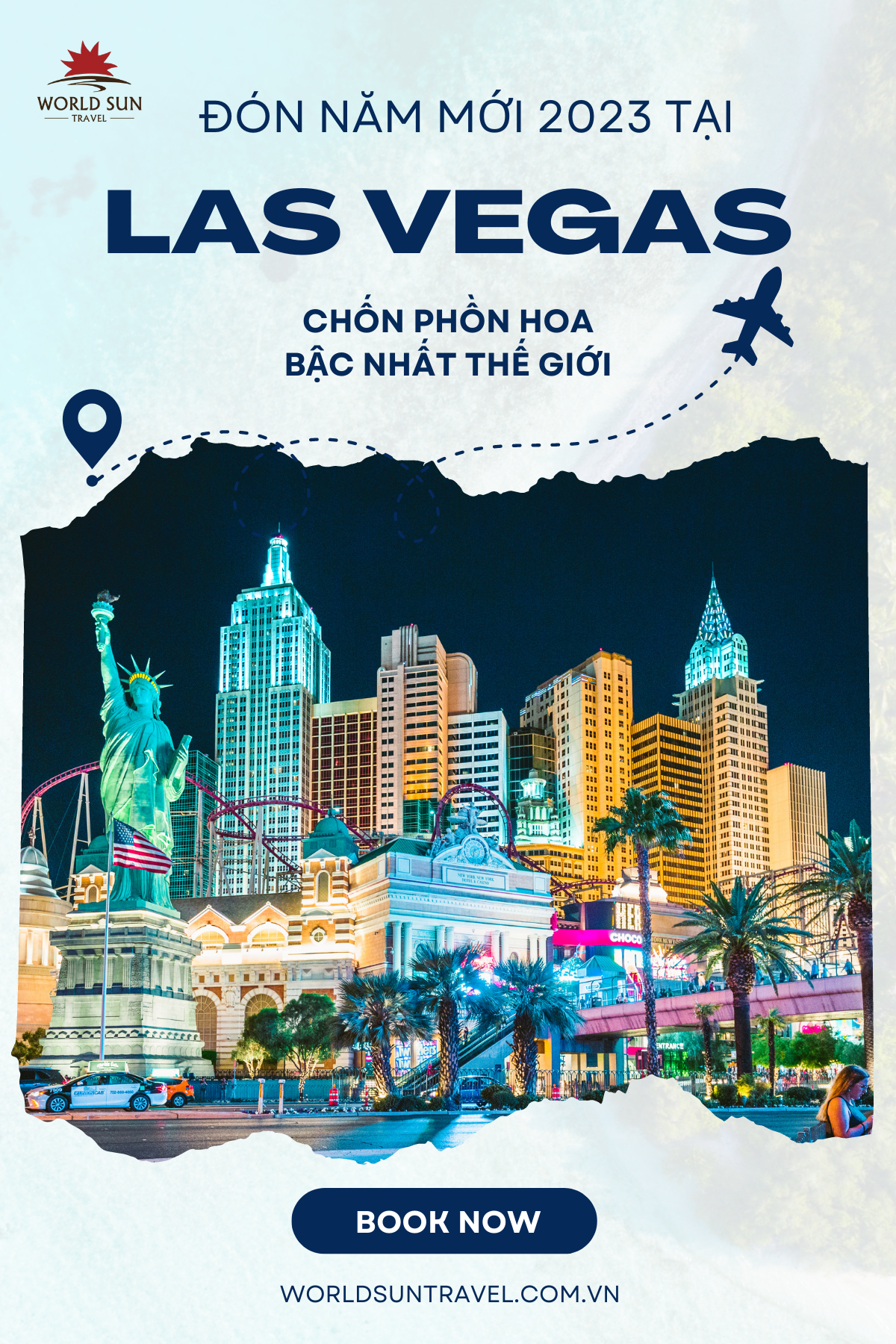 Đón giao thừa tại Las Vegas